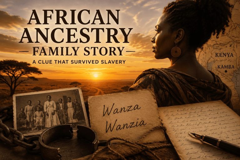 African ancestry family story tracing family roots through a name that survived slavery and led to Kenya